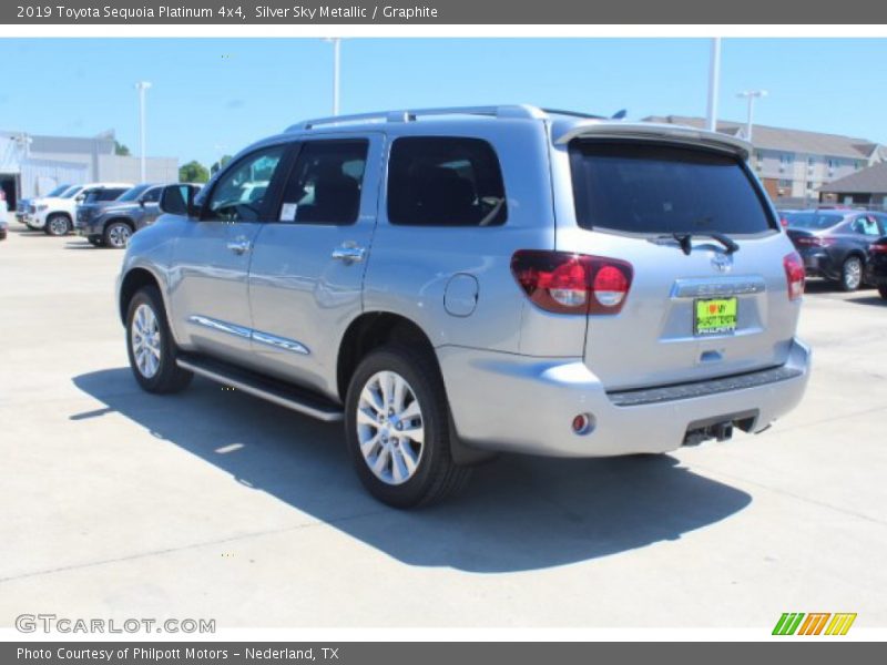 Silver Sky Metallic / Graphite 2019 Toyota Sequoia Platinum 4x4