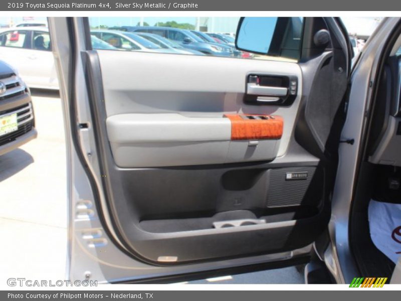 Silver Sky Metallic / Graphite 2019 Toyota Sequoia Platinum 4x4