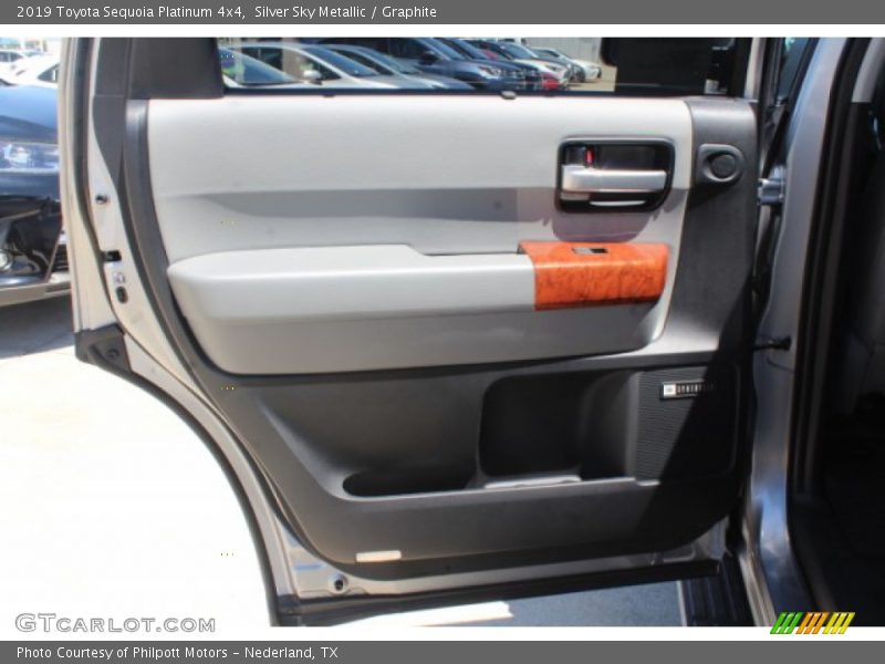 Silver Sky Metallic / Graphite 2019 Toyota Sequoia Platinum 4x4