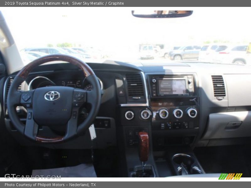 Silver Sky Metallic / Graphite 2019 Toyota Sequoia Platinum 4x4