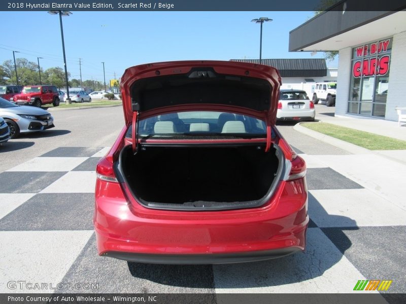 Scarlet Red / Beige 2018 Hyundai Elantra Value Edition
