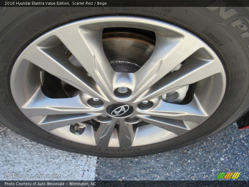 Scarlet Red / Beige 2018 Hyundai Elantra Value Edition