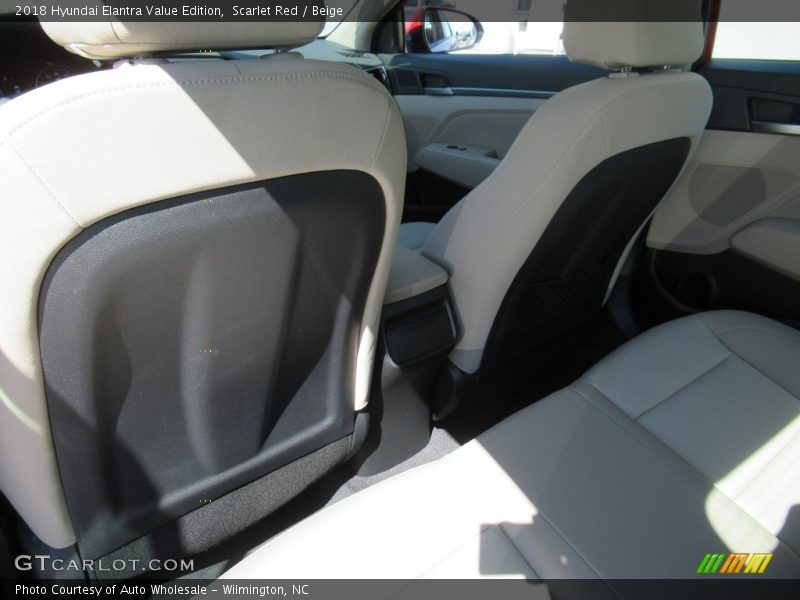 Scarlet Red / Beige 2018 Hyundai Elantra Value Edition