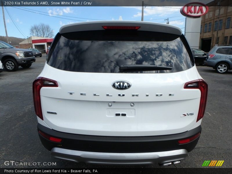 Snow White Pearl / Gray 2020 Kia Telluride S AWD