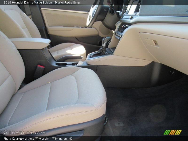 Scarlet Red / Beige 2018 Hyundai Elantra Value Edition