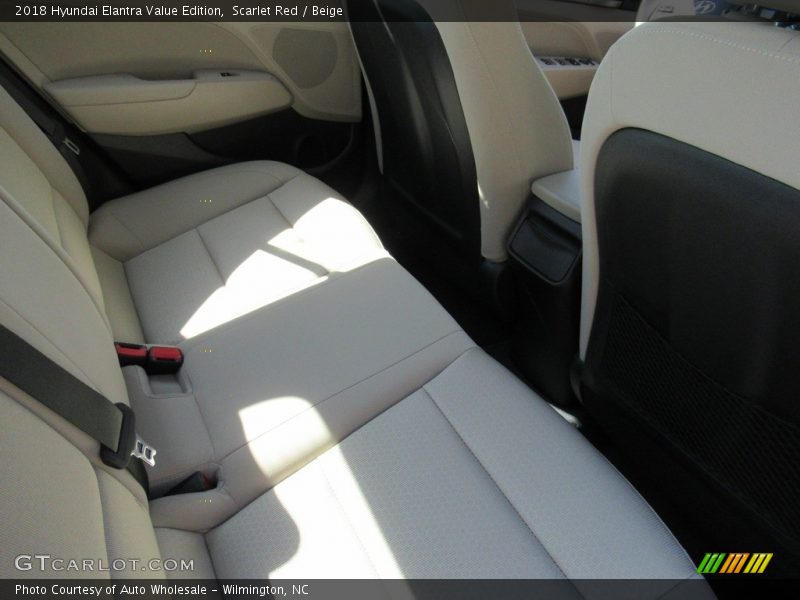 Scarlet Red / Beige 2018 Hyundai Elantra Value Edition