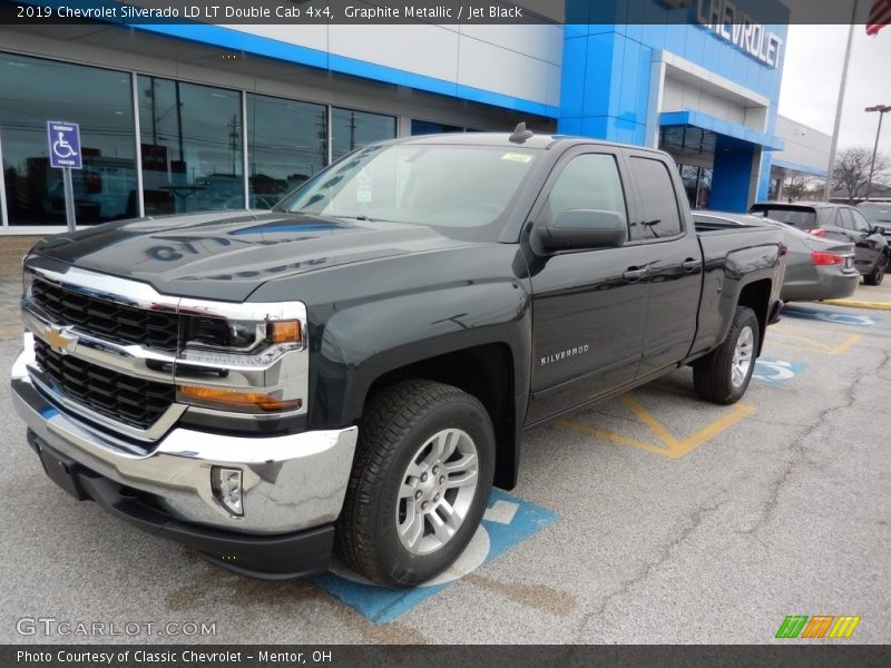 Graphite Metallic / Jet Black 2019 Chevrolet Silverado LD LT Double Cab 4x4