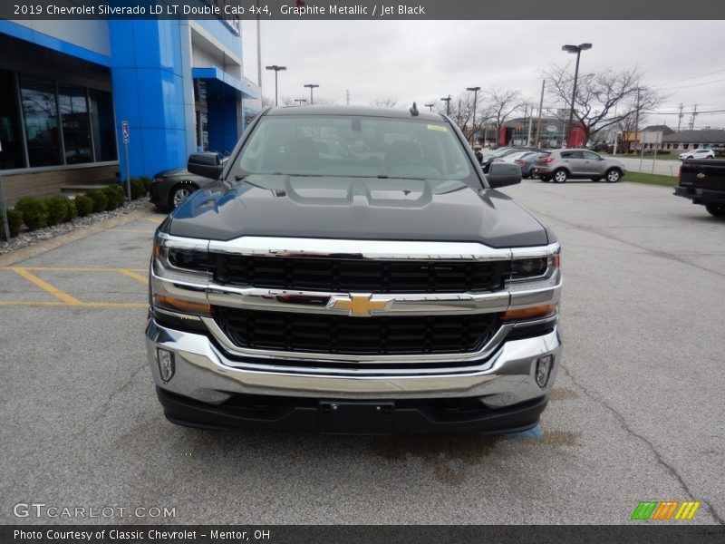 Graphite Metallic / Jet Black 2019 Chevrolet Silverado LD LT Double Cab 4x4