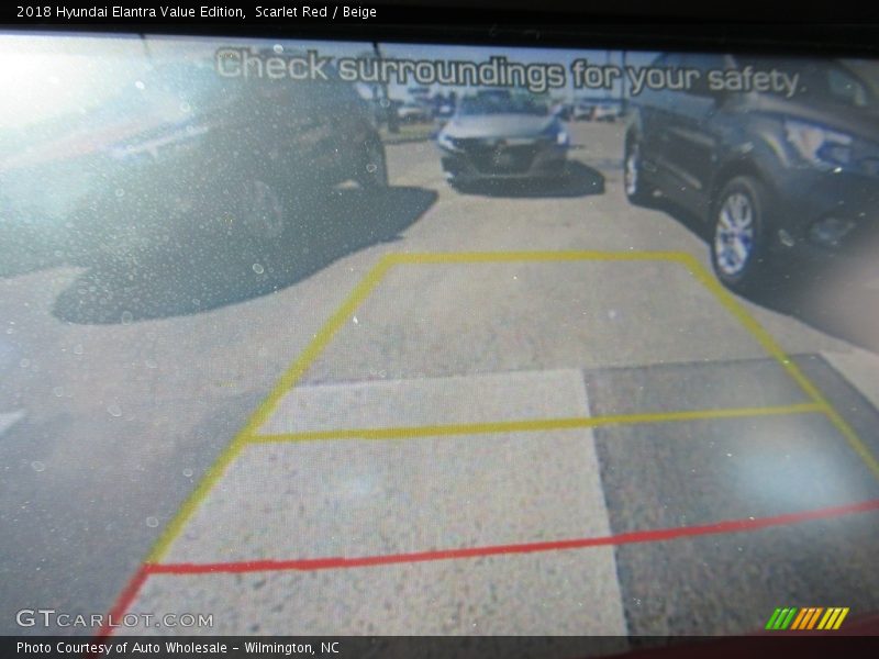 Scarlet Red / Beige 2018 Hyundai Elantra Value Edition