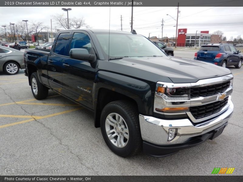 Graphite Metallic / Jet Black 2019 Chevrolet Silverado LD LT Double Cab 4x4