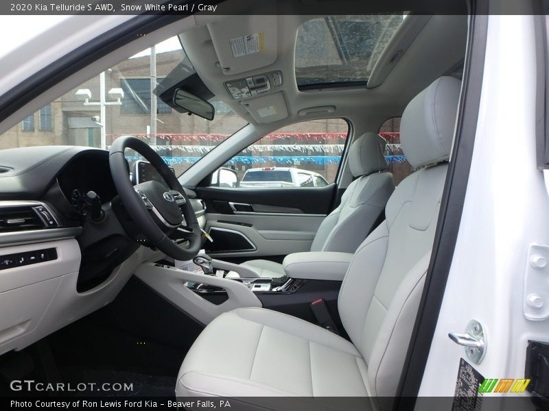  2020 Telluride S AWD Gray Interior