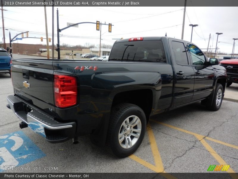 Graphite Metallic / Jet Black 2019 Chevrolet Silverado LD LT Double Cab 4x4