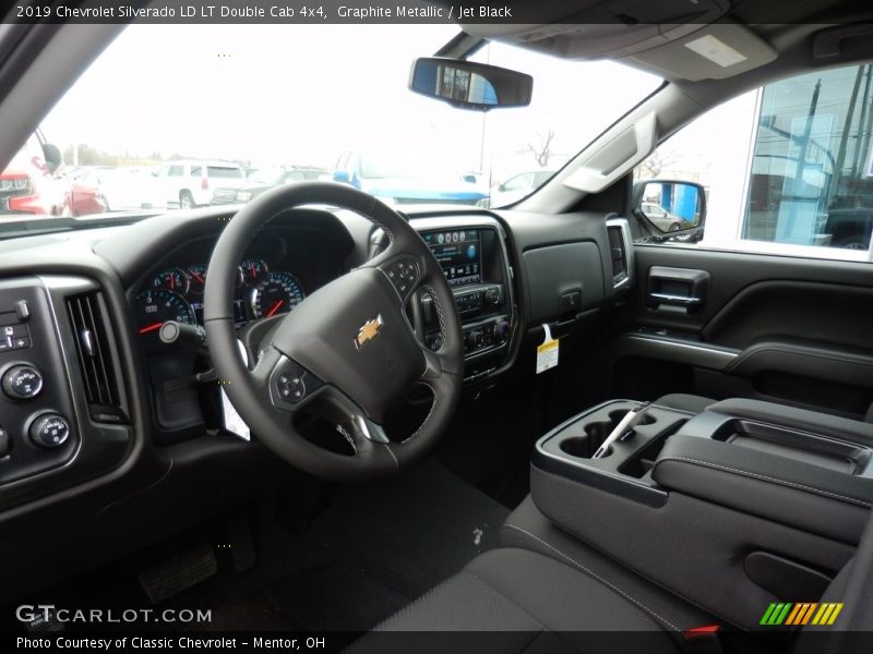 Graphite Metallic / Jet Black 2019 Chevrolet Silverado LD LT Double Cab 4x4