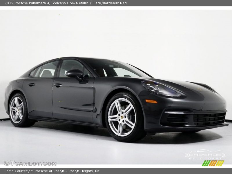 Volcano Grey Metallic / Black/Bordeaux Red 2019 Porsche Panamera 4