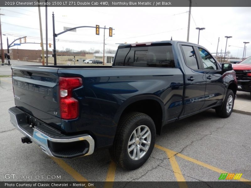 Northsky Blue Metallic / Jet Black 2019 Chevrolet Silverado 1500 LT Z71 Double Cab 4WD