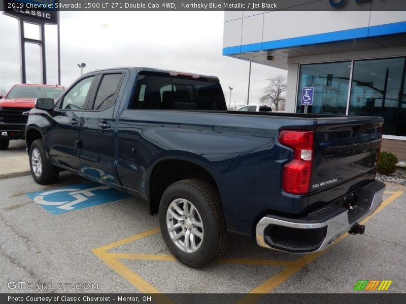 Northsky Blue Metallic / Jet Black 2019 Chevrolet Silverado 1500 LT Z71 Double Cab 4WD
