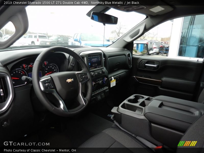 Northsky Blue Metallic / Jet Black 2019 Chevrolet Silverado 1500 LT Z71 Double Cab 4WD