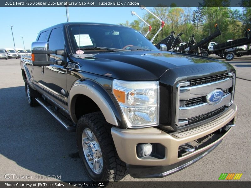 Tuxedo Black / Adobe 2011 Ford F350 Super Duty Lariat Crew Cab 4x4