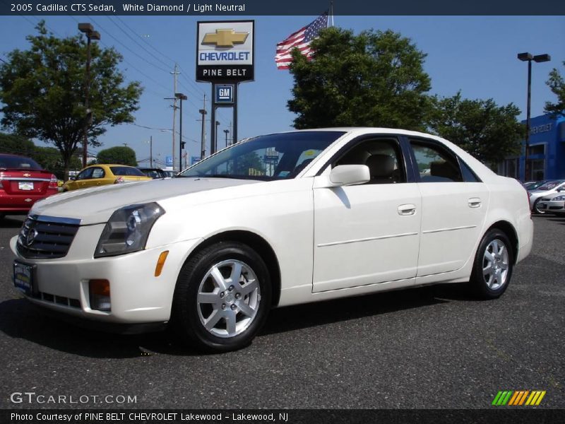 White Diamond / Light Neutral 2005 Cadillac CTS Sedan