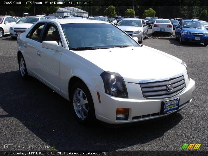White Diamond / Light Neutral 2005 Cadillac CTS Sedan