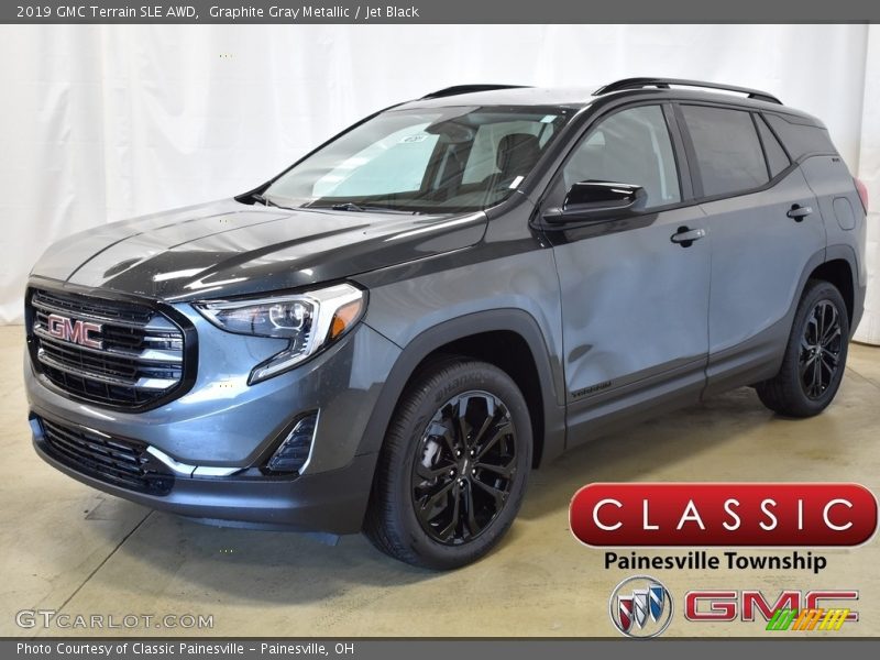 Graphite Gray Metallic / Jet Black 2019 GMC Terrain SLE AWD