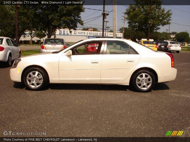 White Diamond / Light Neutral 2005 Cadillac CTS Sedan