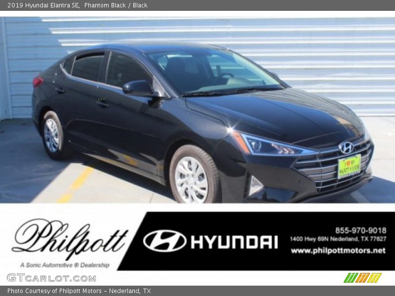 Phantom Black / Black 2019 Hyundai Elantra SE