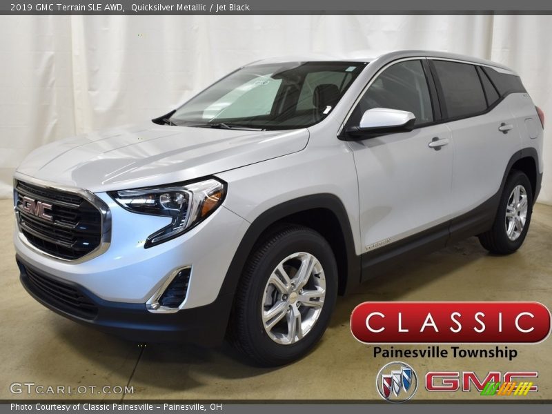 Quicksilver Metallic / Jet Black 2019 GMC Terrain SLE AWD