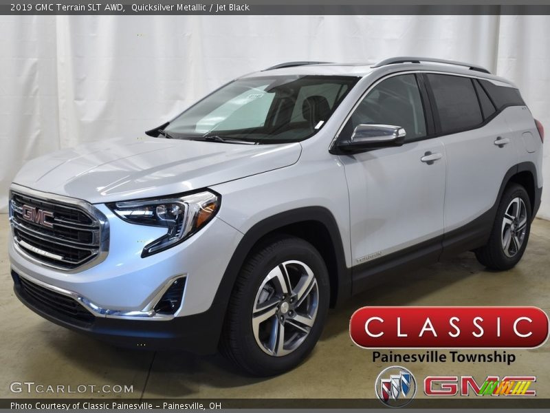 Quicksilver Metallic / Jet Black 2019 GMC Terrain SLT AWD