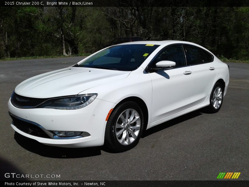 Bright White / Black/Linen 2015 Chrysler 200 C