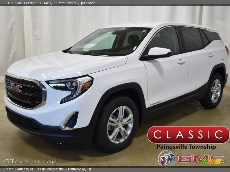 Summit White / Jet Black 2019 GMC Terrain SLE AWD