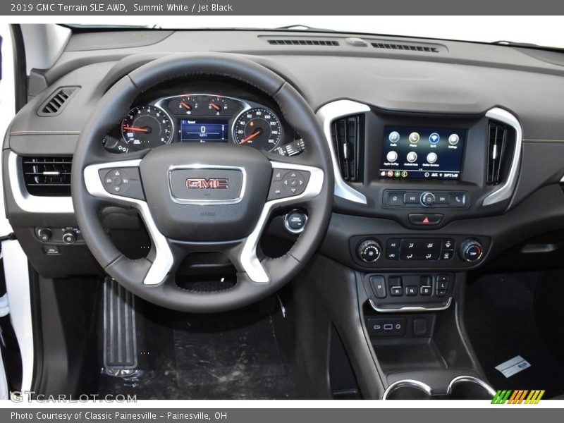 Summit White / Jet Black 2019 GMC Terrain SLE AWD