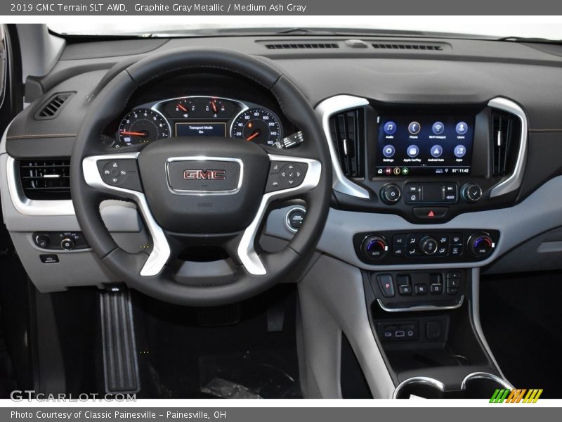 Graphite Gray Metallic / Medium Ash Gray 2019 GMC Terrain SLT AWD