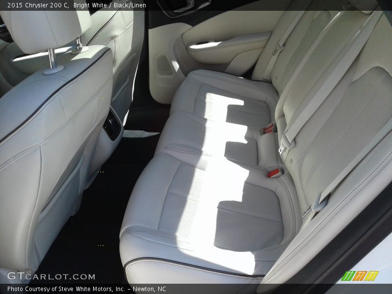 Bright White / Black/Linen 2015 Chrysler 200 C