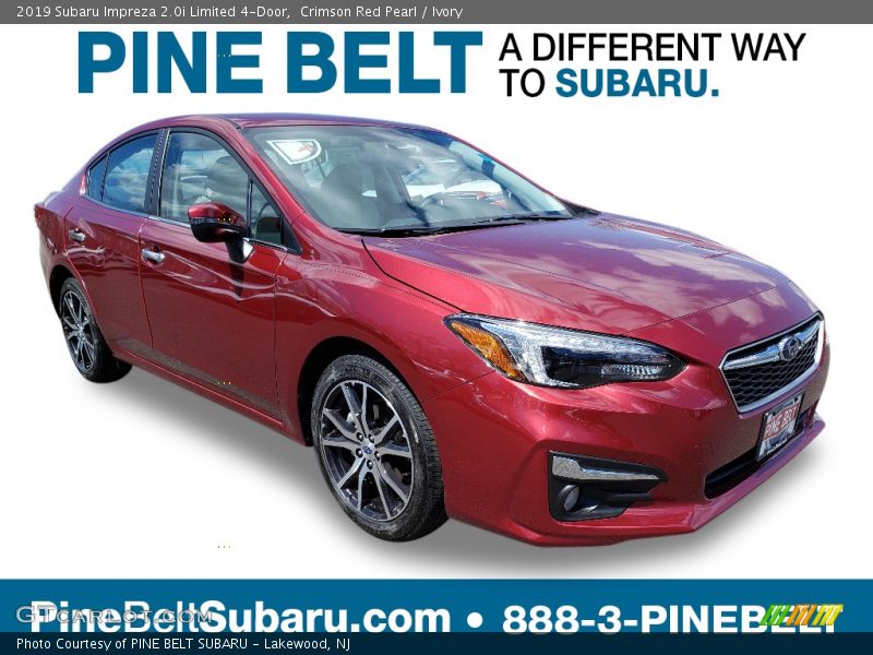 Crimson Red Pearl / Ivory 2019 Subaru Impreza 2.0i Limited 4-Door
