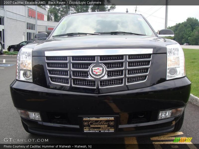 Black Raven / Cocoa/Light Cashmere 2007 Cadillac Escalade AWD