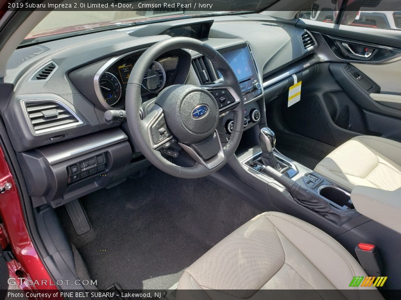 Crimson Red Pearl / Ivory 2019 Subaru Impreza 2.0i Limited 4-Door