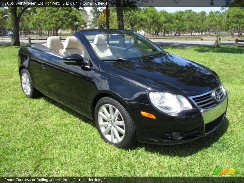Black Uni / Cornsilk Beige 2009 Volkswagen Eos Komfort