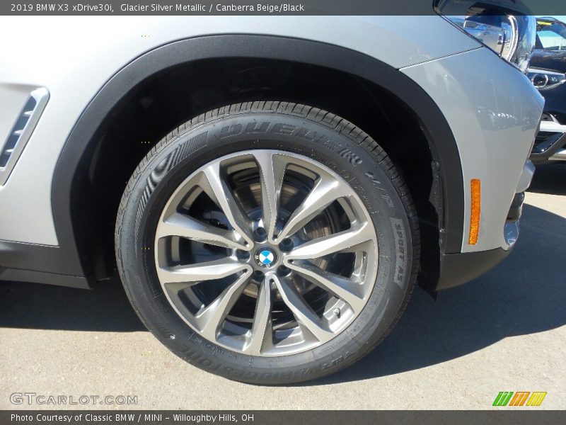 Glacier Silver Metallic / Canberra Beige/Black 2019 BMW X3 xDrive30i