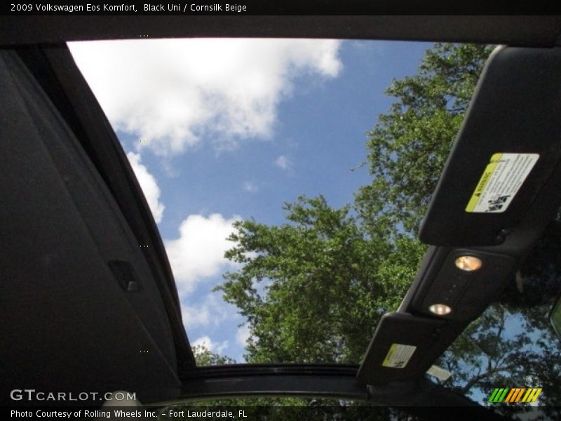 Black Uni / Cornsilk Beige 2009 Volkswagen Eos Komfort