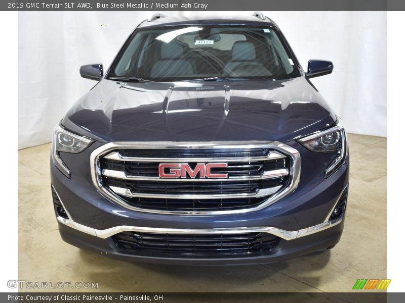Blue Steel Metallic / Medium Ash Gray 2019 GMC Terrain SLT AWD