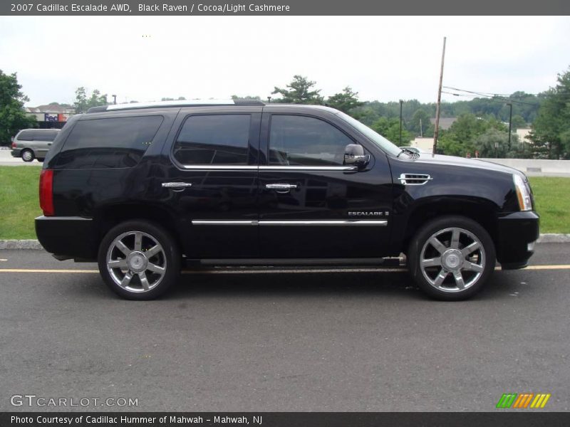 Black Raven / Cocoa/Light Cashmere 2007 Cadillac Escalade AWD