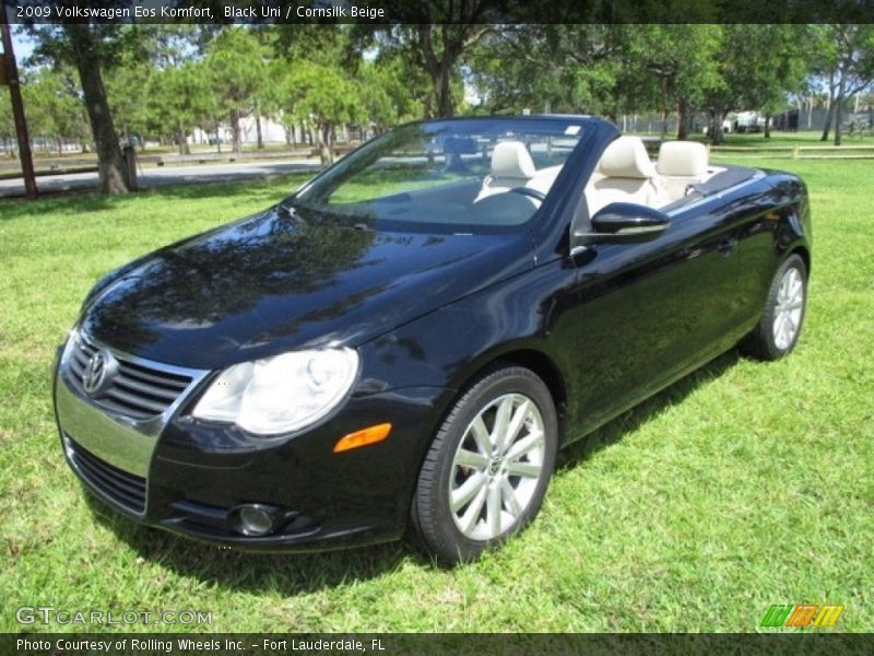 Black Uni / Cornsilk Beige 2009 Volkswagen Eos Komfort