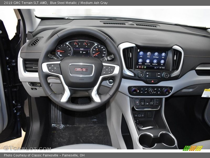 Blue Steel Metallic / Medium Ash Gray 2019 GMC Terrain SLT AWD