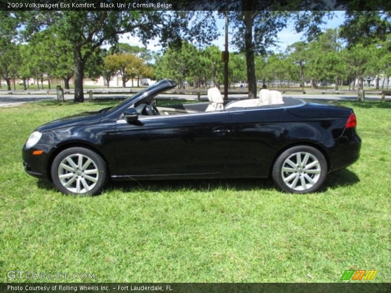 Black Uni / Cornsilk Beige 2009 Volkswagen Eos Komfort