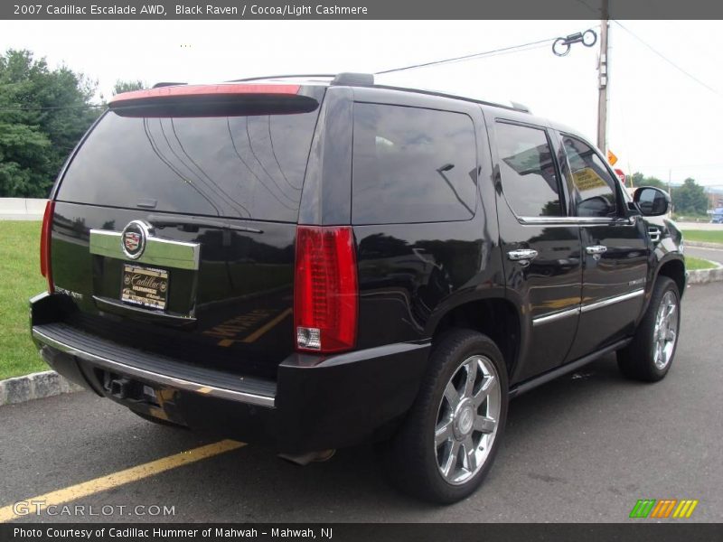 Black Raven / Cocoa/Light Cashmere 2007 Cadillac Escalade AWD
