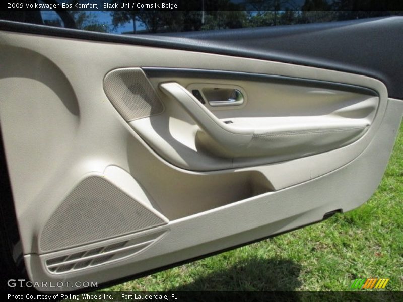 Black Uni / Cornsilk Beige 2009 Volkswagen Eos Komfort