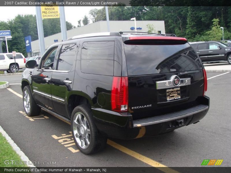 Black Raven / Cocoa/Light Cashmere 2007 Cadillac Escalade AWD