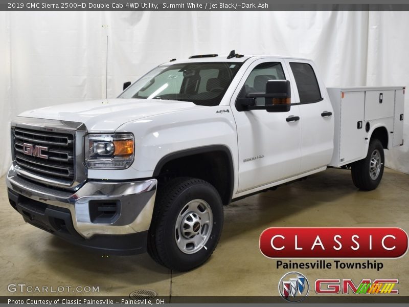 Summit White / Jet Black/­Dark Ash 2019 GMC Sierra 2500HD Double Cab 4WD Utility
