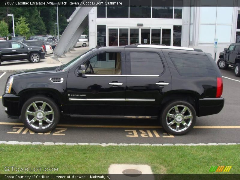 Black Raven / Cocoa/Light Cashmere 2007 Cadillac Escalade AWD